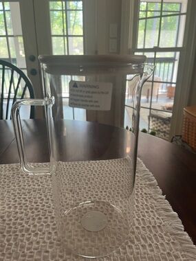 Threshold Clear Glass Pitcher with Natural Wood Lid